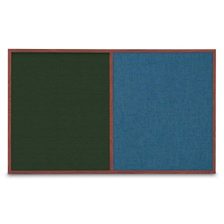 United Visual Products Enclosed Corkboard, 1 Door, 18"x24", 4" Fra UV3400-BLACK-BUFF